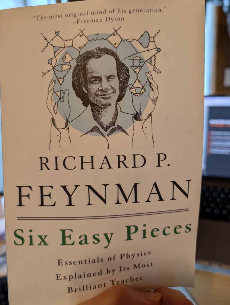The cover of Six Easy Pieces: Essentials of Physics by Richard Feynman